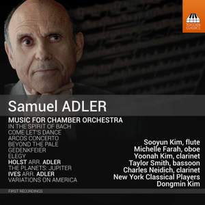 Samuel Adler: Music For Chamber Orchestra Product Image