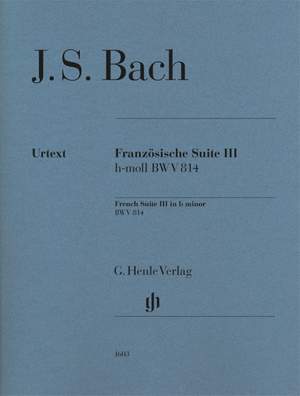 Bach, J S: French Suite III BWV 814
