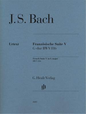 Bach, J S: French Suite V BWV 816