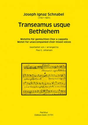 Schnabel, J: Transeamus usque Bethlehem