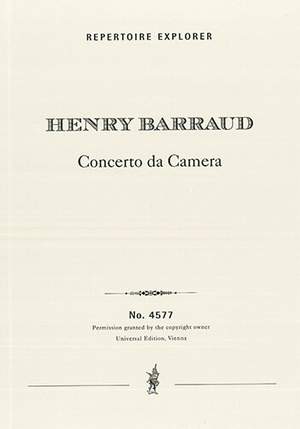 Barraud, Henry: Concerto da Camera (1934)
