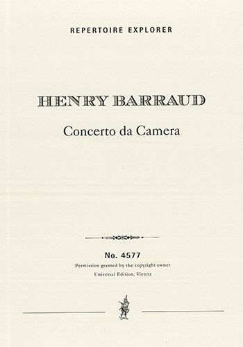 Barraud, Henry: Concerto da Camera (1934)