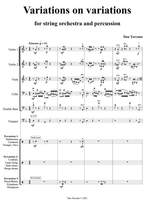 Țurcanu , Dan: Variations for string orchestra and percussion based on the theme and variations of Paganini's 24th caprice for violin solo Product Image