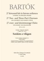 Bartok, Bela: Senkim a Vilagon (upper voices) Product Image