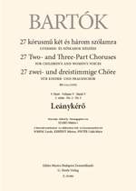 Bartok, Bela: Leanyker (upper voices) Product Image