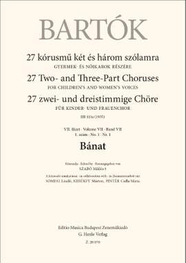 Bartok, Bela: Banat (upper voices)