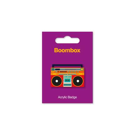Acrylic Badge - Boombox