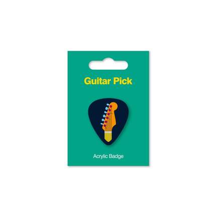 Acrylic Badge - Guitar Pick