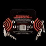 Ernie Ball 3" Flat Ribbon Patch Cable 3-pack - Red Product Image