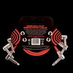 Ernie Ball 12" Flat Ribbon Patch Cable 3-pack - Red Product Image