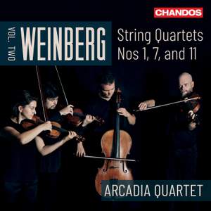 Mieczysław Weinberg: String Quartets Nos. 1, 7 & 11 (Vol. 2)