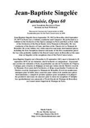 Jean-Baptiste Singelée: Fantaisie, Opus 60