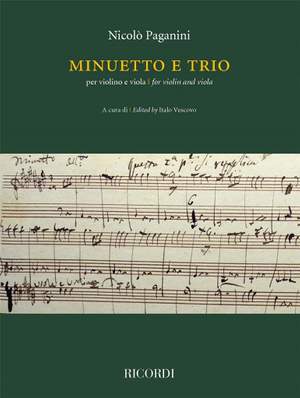 Nicolò Paganini: Minuetto e Trio per violino e viola