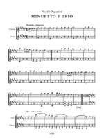 Nicolò Paganini: Minuetto e Trio per violino e viola Product Image
