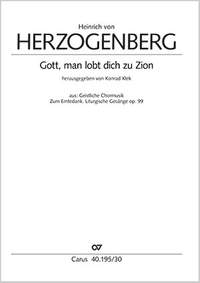 von Herzogenberg, Heinrich: Gott, man lobt dich zu Zion