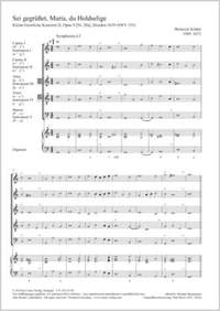 Schütz: Sei gegrüßet, Maria, du Holdselige