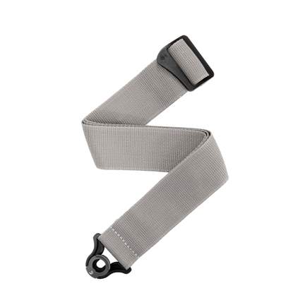 D'Addario Auto Lock Polypro Guitar Strap, Silver 