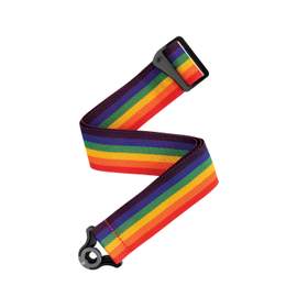 D'Addario Auto Lock Polypro Guitar Strap, Rainbow