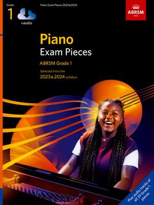 ABRSM: Piano Exam Pieces 2023 & 2024, ABRSM Grade 1, with audio