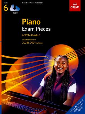 ABRSM: Piano Exam Pieces 2023 & 2024, ABRSM Grade 6, with audio