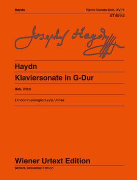 Haydn, J: Klaviersonate G major Hob. XVI:6