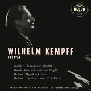 J.S. Bach; Handel; F. Couperin; Rameau; Beethoven