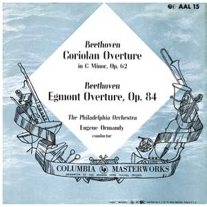 Beethoven: Corolian & Egmont Overtures