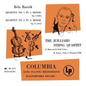 Bartók: Quartet No. 1 in A Minor & Quartet No. 2 in A Minor