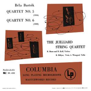 Bartók: Quartet No. 5 & Quartet No. 6