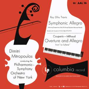 Couperin & Milhaud: Overture and Allegro from 'La Sultane' - Travis: Symphonic Allegro