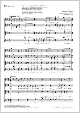 Miskinis, Vytautas: Miskinis: Miserere