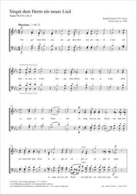Tobias, Rudolf: Singet dem Herrn ein neues Lied