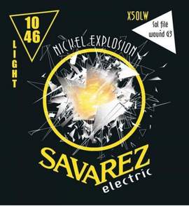 Savarez Strings for E-guitar Nickel Explosion  Roundcore Light wound G .010-.046