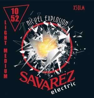 Savarez Strings for E-guitar Nickel Explosion  Roundcore Light-Med. .010-.052