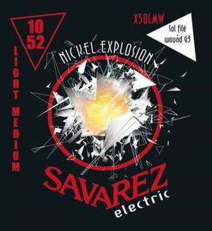 Savarez Strings for E-guitar Nickel Explosion  Roundcore Light-Med. wound G .010-.052