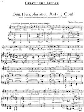Courvoisier, Walter: Lieder auf alte deutsche Gedichte op. 29 for voice and piano