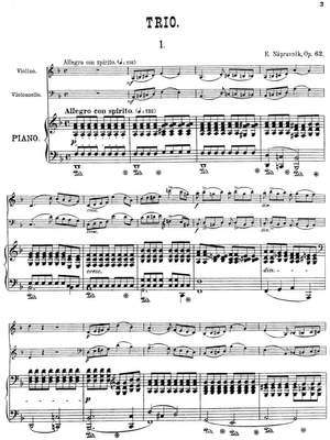 Nápravník, Eduard: Trio Nr. 2 in d-Minor op. 62