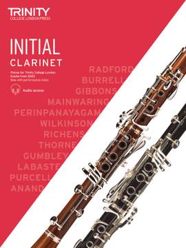 Trinity College London Clarinet Exam Pieces Initial Grade from 2023