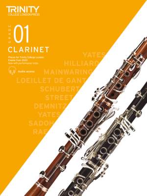 Trinity College London Clarinet Exam Pieces Grade 1 from 2023
