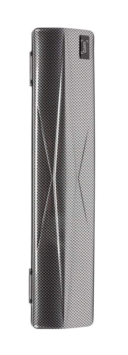 BAM Hightech Slim Flute Case Silver Carbon