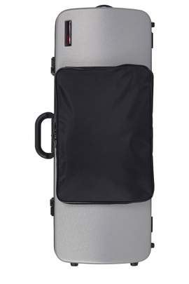 BAM Hightech Oblong Viola Case With Pocket Metal Silver