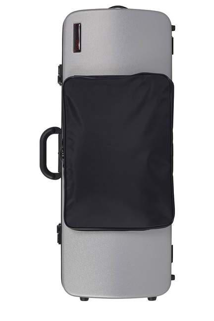 BAM Hightech Oblong Viola Case With Pocket Metal Silver
