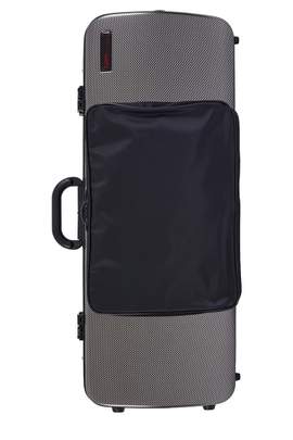 BAM Hightech Oblong Viola Case With Pocket Silver Carbon