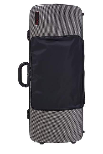 BAM Hightech Oblong Viola Case With Pocket Silver Carbon