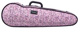 BAM Hoody For Hightech Shaped Violin Case Flowers Pink