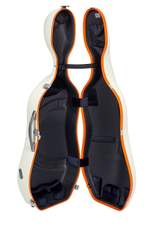 BAM Supreme Ice Hightech Cello Case White/Orange 4/4 Product Image