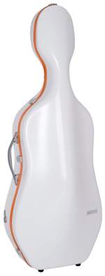BAM Supreme Ice Hightech Cello Case White/Orange 4/4 Product Image