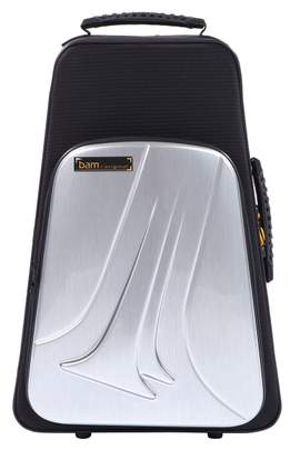 BAM New Trekking Double Trumpet Case Brushed Aluminium