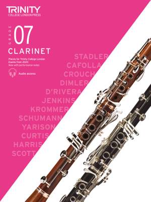 Trinity College London Clarinet Exam Pieces Grade 7 from 2023