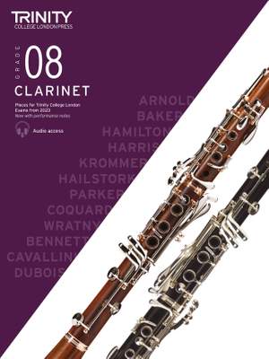 Trinity College London Clarinet Exam Pieces Grade 8 from 2023